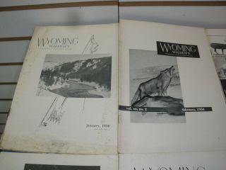 VINTAGE WYOMING WILD LIFE MAGAZINES COMPLETE YEAR 1956 VOLUME 20 2