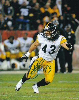 Troy Polamalu Signed Autograph 8x10 Photo Pittsburgh Steelers