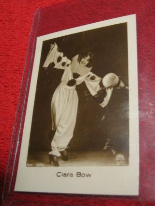 Vintage Clara Bow Tobacco Cigarette Card Silent Movie Film Star Dangerous Curves