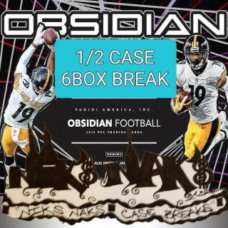 Kansas City Chiefs 2019 Obsidian Football 1/2 Case 6 Box Break 4 Live