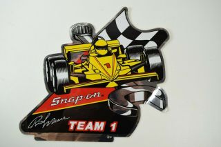 Vintage Nos Snap - On Tool Box Decal Rick Mears Team 1 Part Ssx845a
