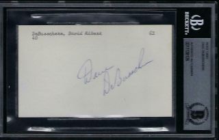 Dave Debusschere D.  2003 White Sox Signed Index Card Signature Autographed Bas
