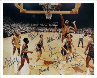 1973 Ny Knicks Team Signed 8x10 Photo World Champs