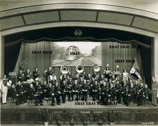Topeka Santa Fe Band 8 X 10 " Black & White Photo,  Circa Late 1940 
