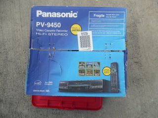 Panasonic Omnivision Pv - 9450 4 Head Hi - Fi Stereo Vcr Video Cassette Recorder