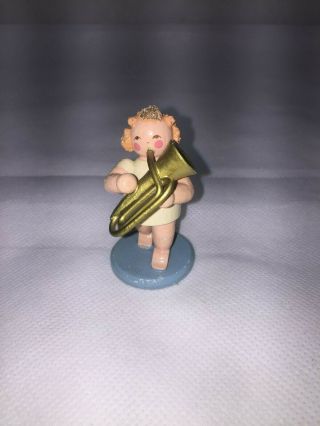 Vintage Steinbach Wooden Christmas Angel,  Made In Germany Western Zone