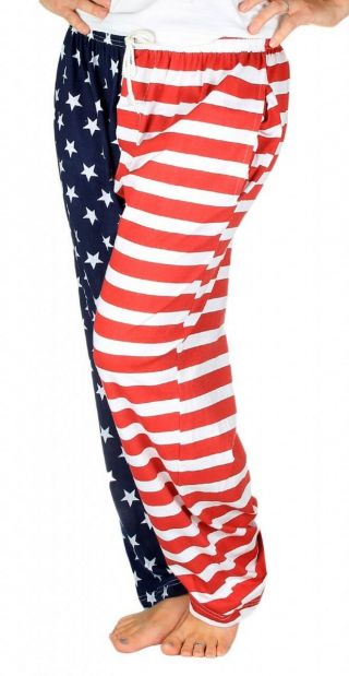 American Flag Pajama Pants - Adult Lounge Pants Adult X - Large