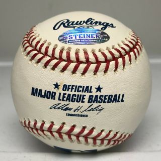 Tommy Lasorda Single Signed Baseball Autographed AUTO STEINER Dodgers HOF 2