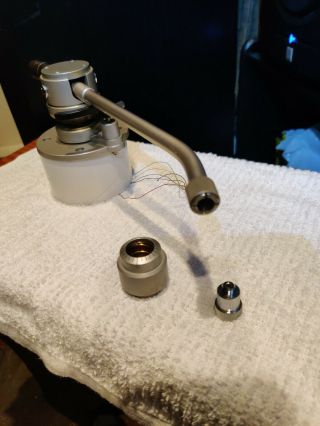 Sony Pua - 7 Tonearm Arm With Rare Auxiliary Sub Weight And Counter Weight,