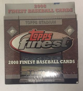 2008 Topps Finest Factory Baseball Hobby Box