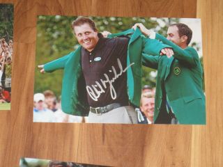 Golfer Phil Mickelson Signed 4x6 Photo Pga Golf Masters Autograph 1