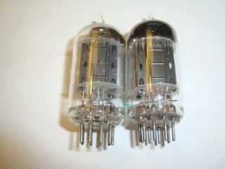 One Matched Pair 12ax7 Tubes,  Black Plate,  Rca,  High Ratings