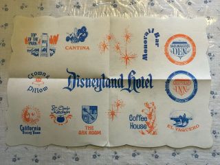 Disneyland Hotel Vintage Paper Place Mat