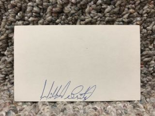 Wilfred Benitez Signed Auto Index Card Puerto Rico Fmr Boxing World Champ