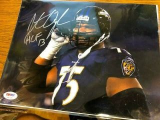 Jonathan Ogden Baltimore Ravens Autographed Signed 8x10 Photo Psa/dna