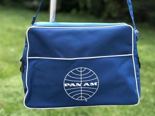 Vintage Pan Am Airline Carry On Flight Bag - Conditon