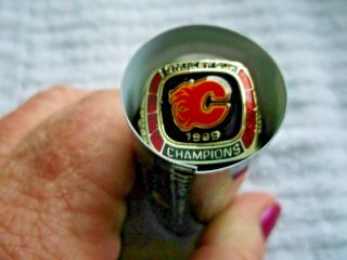 Molson Canadian Quest For The Cup Stanley Cup Ring Promo 1989 Calgary Flames