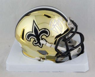 Ted Ginn Jr Signed Orleans Saints Chrome Mini Helmet - Jsa W Auth 8790