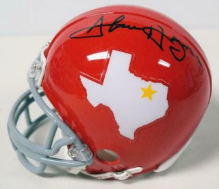 Abner Haynes Signed Dallas Texans Riddell Mini Helmet Bc1088