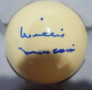 Willie Mosconi Signed Psa/dna Certified Autographed Cue Billiard Pool Ball