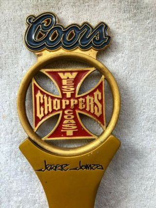 Real Harley Davidson,  Coors Beer Tap Handle,  West Coast Choppers,