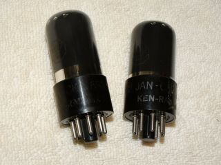 1 X Jan - Ckr - 6sn7gt Ken - Rad Tubes Black Glass Vt - 231 Very Strong (2 Available)