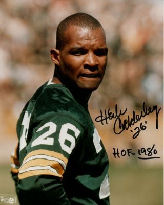 Autographed 8x10 Color Photo Of Herb Adderley - Green Bay Packers Spartans Hof