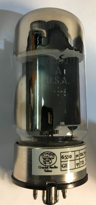 Ge General Electric 6550a Metal Base Vacuum Tube Nos Curve Tracer Strong