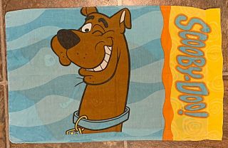 Vtg Scooby Doo Standard Pillowcase 1998 Hanna Barbera Usa Two Sided