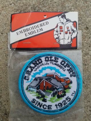 Vintage Nos Grand Ole Opry Since 1925 Nashville Tennessee Country Music Patch