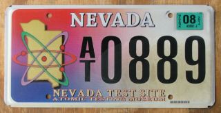 Nevada / Atomic Test Site License Plate 2014 0889