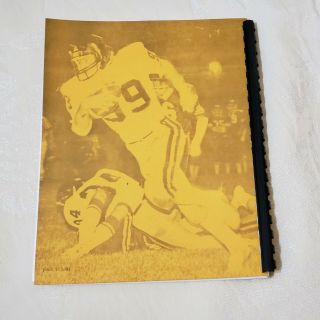 1895 - 1989 History of Tuscola Football Spiral Bound Book Tuscola Illinois Signed 2