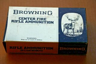 Browning Center Fire Rifle Ammunition 270 Winchester Empty Cartridge Box