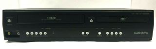 Magnavox Dvd Player Vhs Recorder Vcr Combo Player 4 Head Dv220mw9 B