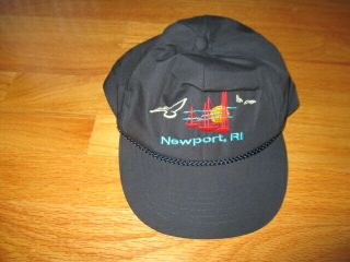 Vintage Newport,  Rhode Island Embroidered (adjustable Snap Back) Cap