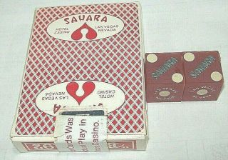 Vintage Sahara Casino,  Las Vegas,  Playing Cards,  Dice