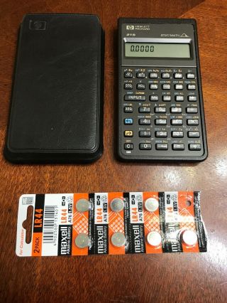 Hewlett Packard Hp - 21s Stat/math Calculator With Case Scientific Extra Battery