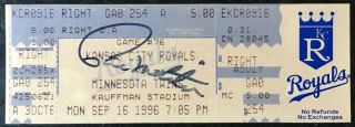 Paul Molitor Signed Autographed 3000 Hit Ticket
