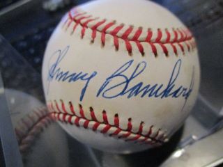 Jsa Authentic Signed Johnny Blanchard Auto A.  L.  Baseball 1960s Yankee