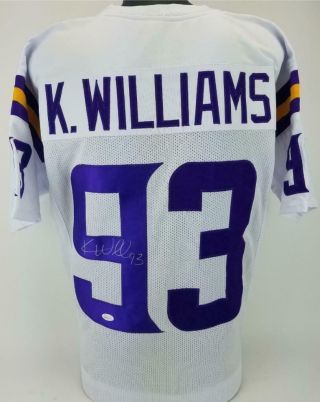 Kevin Williams Signed Autographed Football Jersey Jsa Witness Vikings Auto