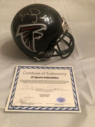 Michael Turner Atlanta Falcons Nfl Autographed Football Mini Helmet