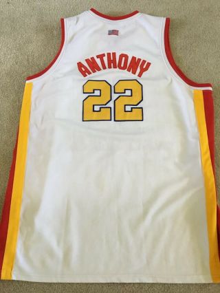 High School Legends Mcdonalds All American 22 Camelo Anthony Jersey Mens Sz 52