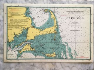 4 Vintage East Coast Usa Nautical Marine Commerce Maps Laminated Place Mats