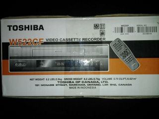 Toshiba W522 W - 522 Vcr/vhs 4 - Head Hi - Fi Player Recorder W/commercial Skip Remote