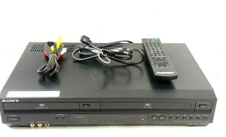 Sony Slv - D380p Dvd Player Vcr Combo Vhs Recorder W/ Remote & Av Cord Work