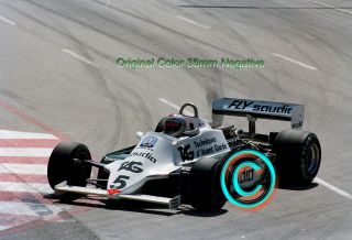 35mm Negative F1,  Mario Andretti - Williams,  1982 Long Beach Formula 1