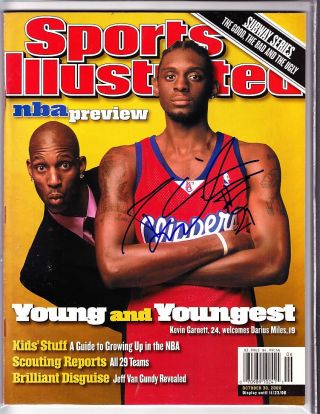 Darius Miles L.  A.  Los Angeles Clippers Autographed Signed Sports Illustrated