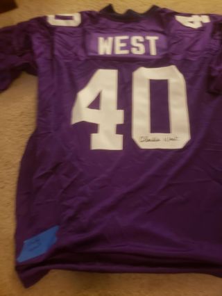 Charlie West Signed Vikings Jersey