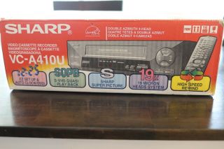 Sharp Vc - A410u Vcr Never Been All Components