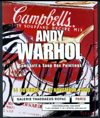 2000 Andy Warhol Campbell 